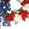 24" Red, White & Blue Patriotic Tulip Wreath with Bow